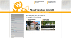 Desktop Screenshot of abendrealschule-bielefeld.de